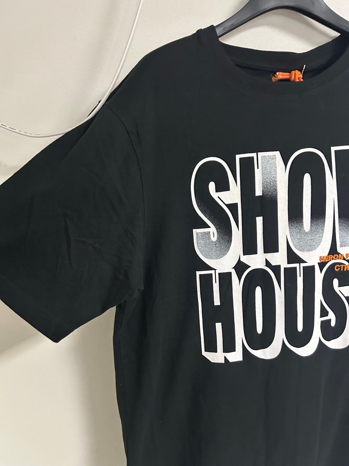 heron preston 쇼 하우스 시그니처 버드 반팔 티셔츠 블랙 상품이미지2