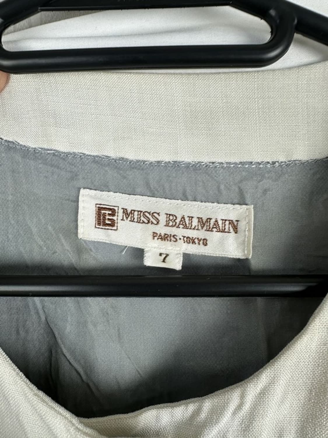 [XS] MISS BALMAIN 90's 발망 반팔원피스 그레이 상품이미지3