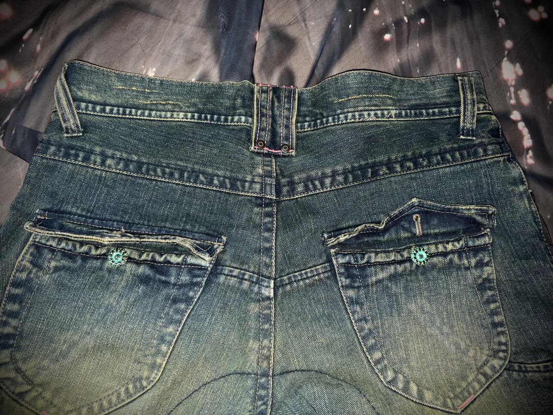 빈티지 y2k 오리엔탈 데님 팬츠 상품이미지3