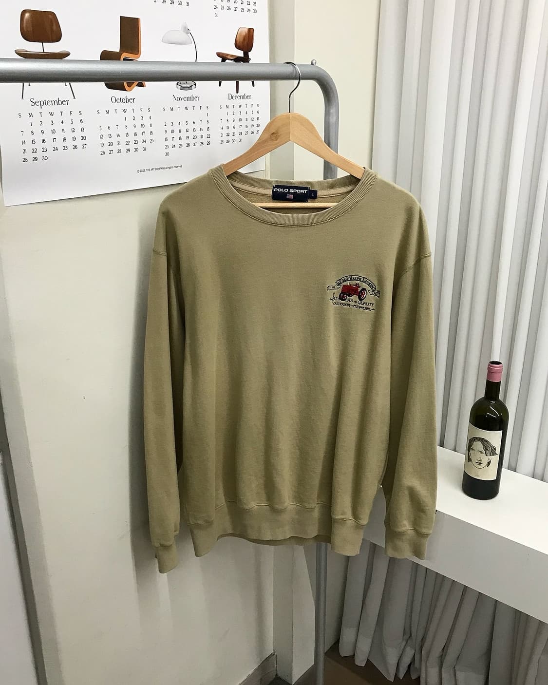 폴로 빈티지 패치 자수 맨투맨 상품이미지1