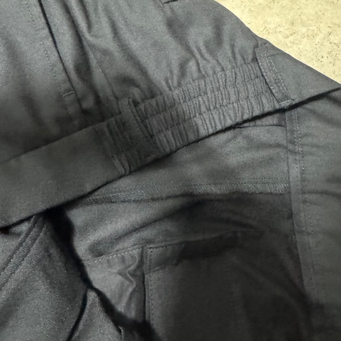 [2XL] 고샤루브친스키 와이드 슬랙스 블랙 상품이미지4