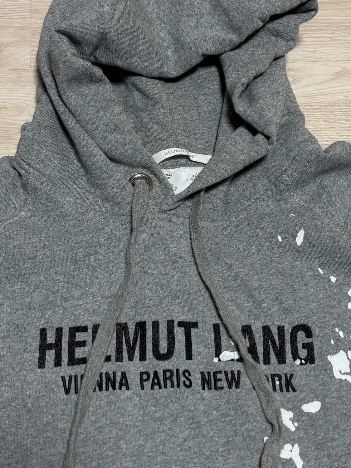 HELMUT LANG 페인트 스플래터 후드티 남녀공용 상품이미지2
