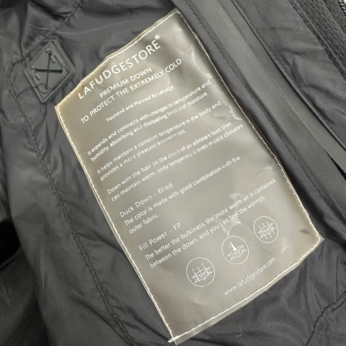 라퍼지스토어 덕다운 더블 하네스 해딩 블랙 L 상품이미지10