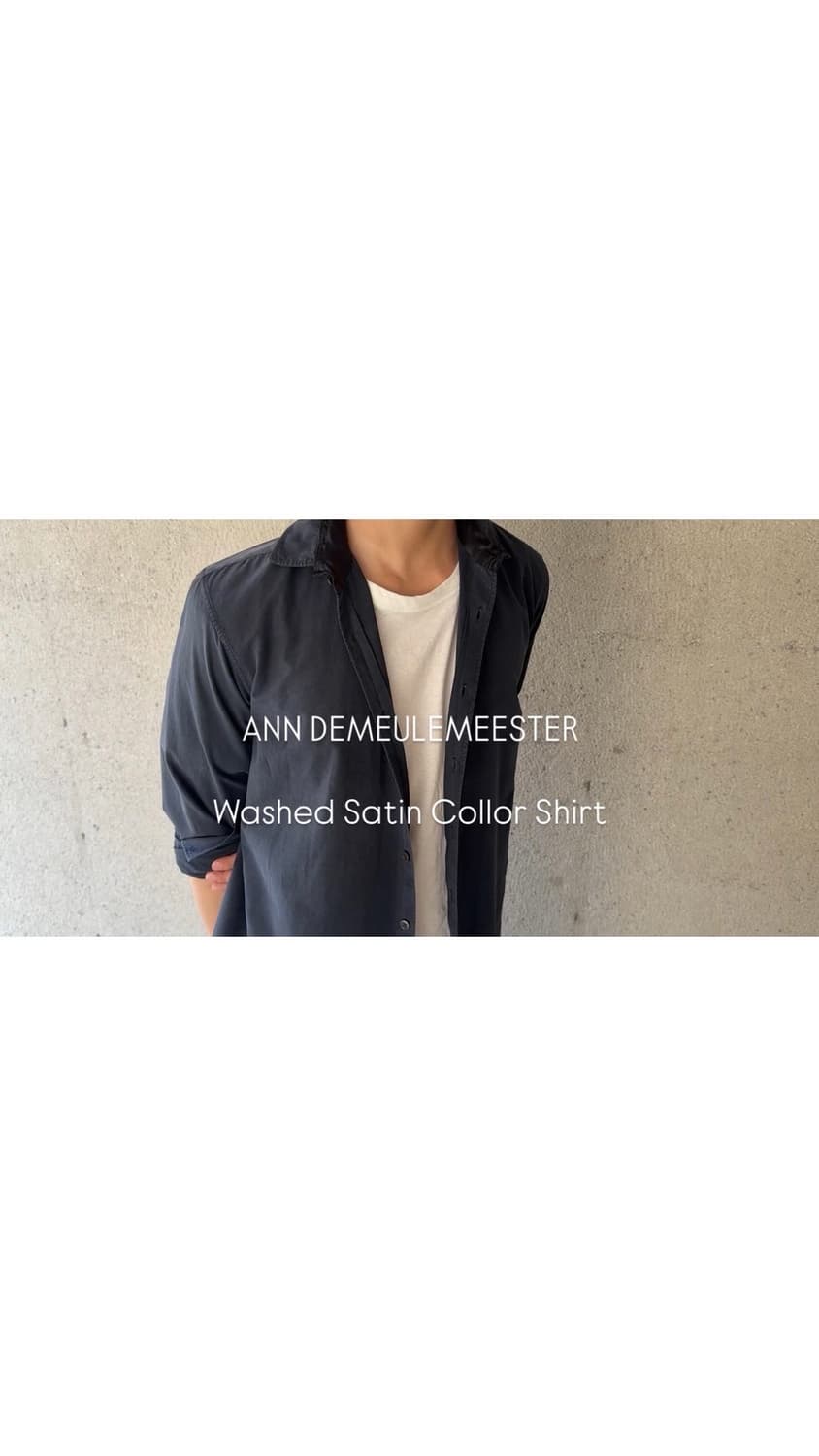 Ann Demeulemesster Satin Collor Shirt 상품이미지2