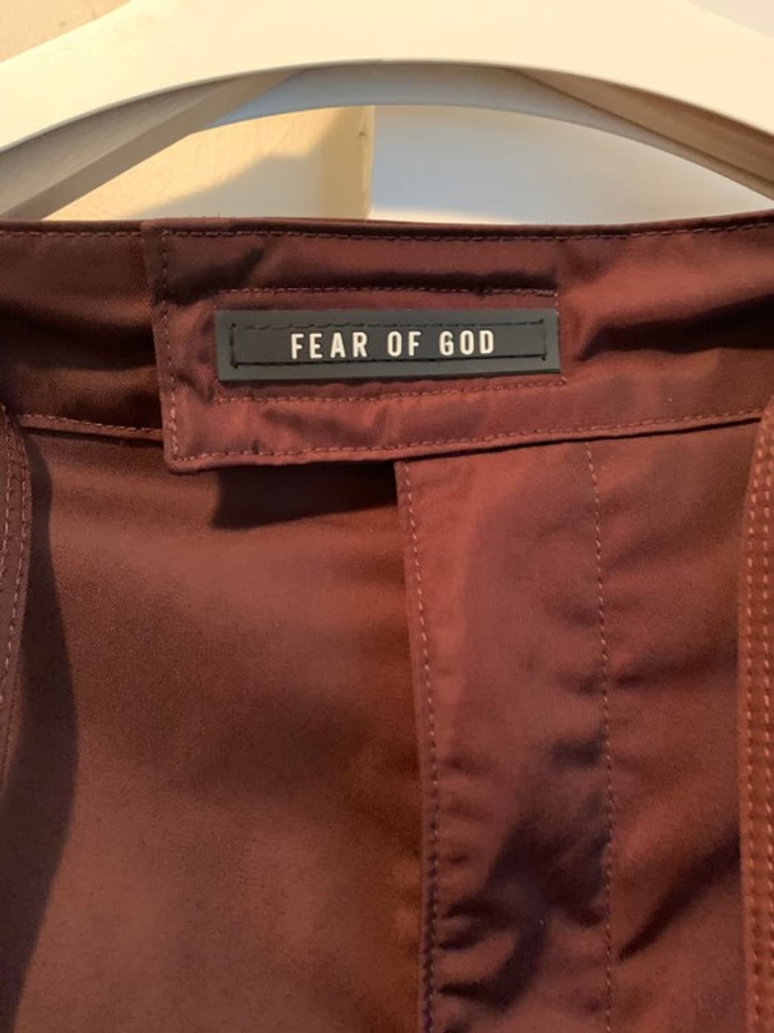 피어오브갓 6th 사이드스냅카고팬츠 버건디 상품이미지7