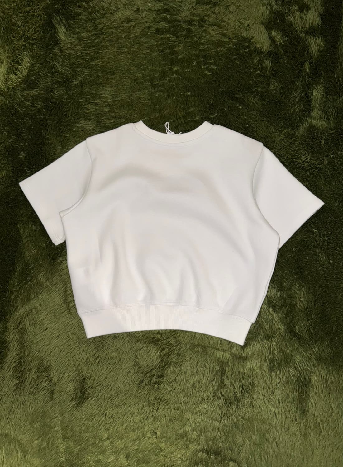 [S] AAPE 에이프 바이 베이프 크롭 스웻 탑 화이트 상품이미지7