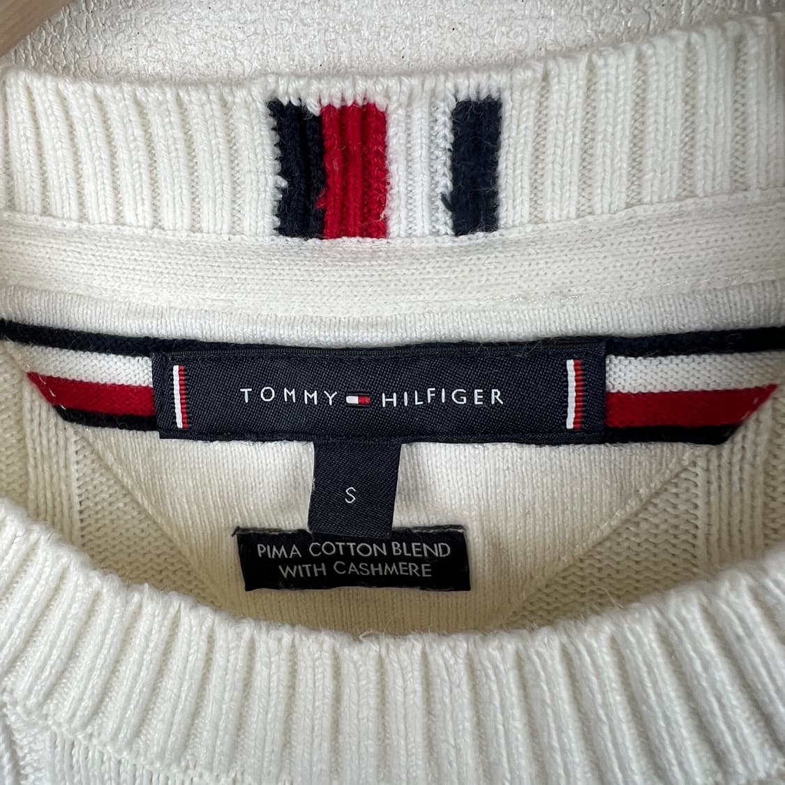타미힐피거 여성 PIMA코튼 케이블 니트 스웨터 S 상품이미지3