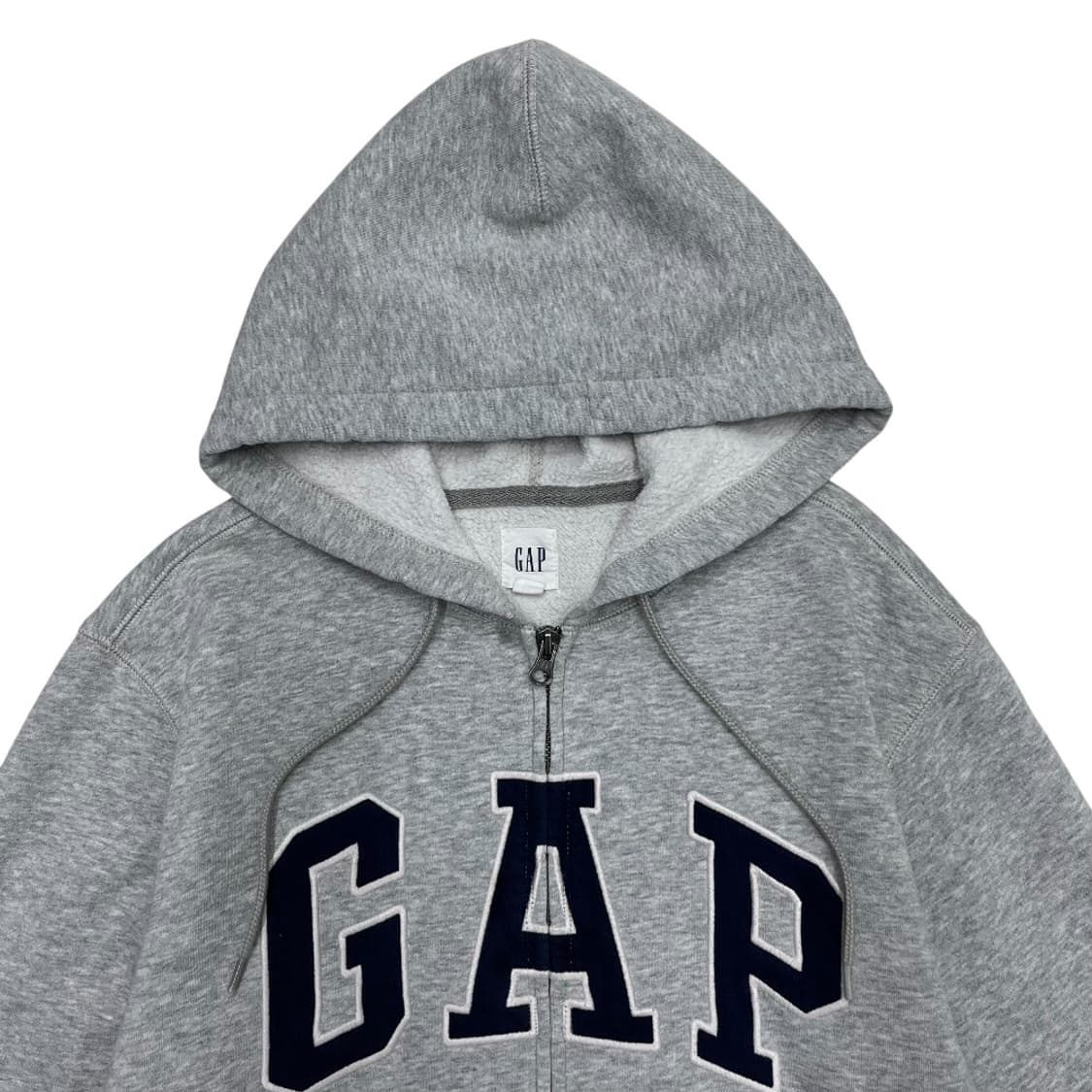 갭 빅로고 그레이 후드집업 S 상품이미지4
