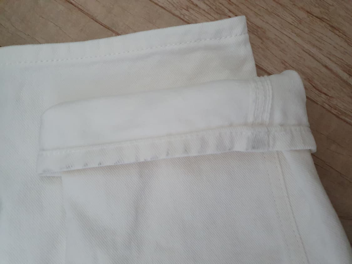 리트 Wide jean washed white 데님 28 상품이미지6