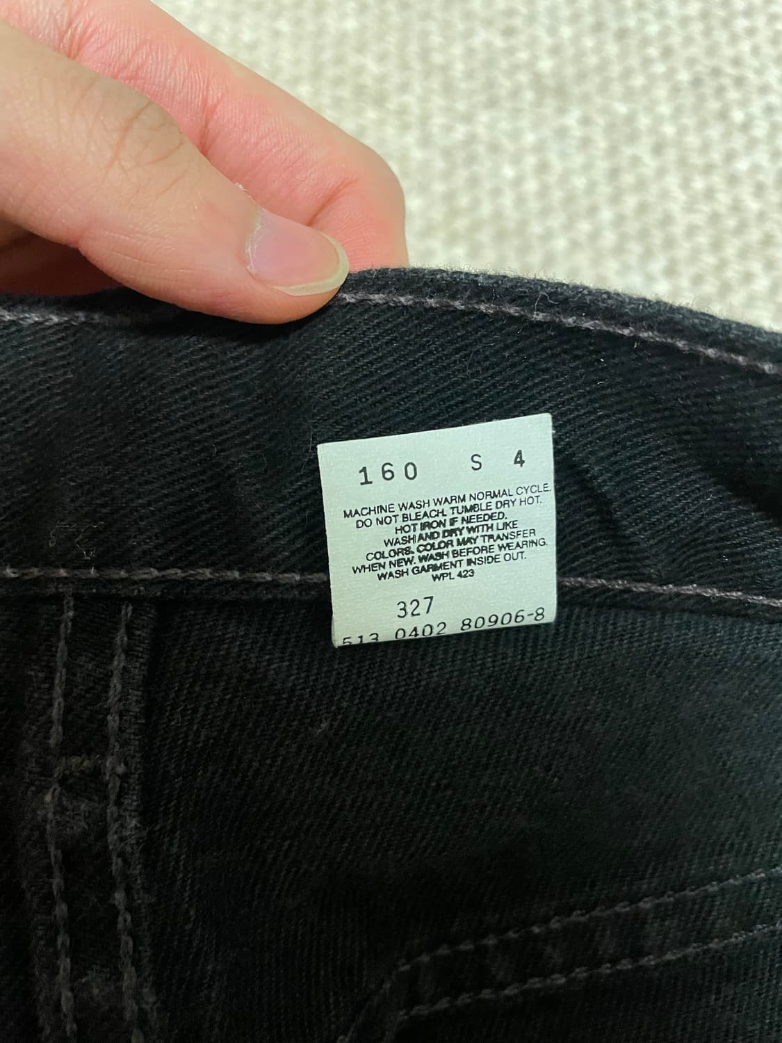 90‘s 빈티지 리바이스 505 black USA 상품이미지4