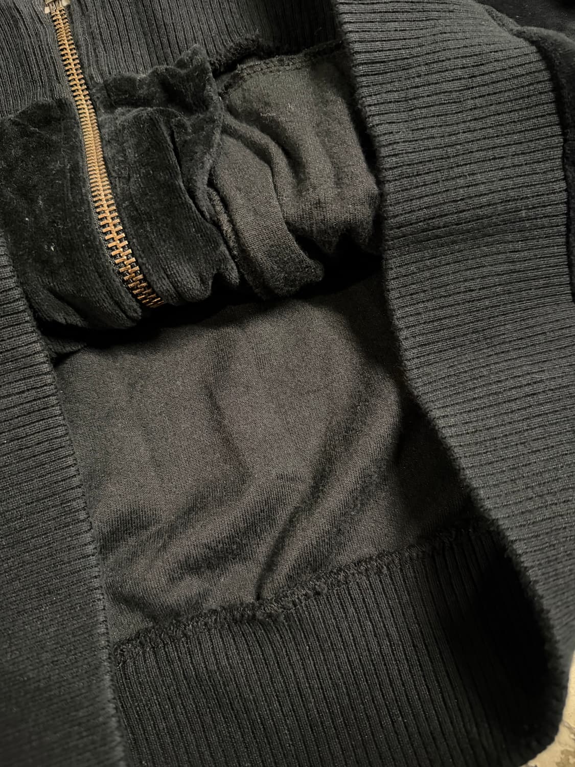 patch point velvet high-neck zip-up 상품이미지9