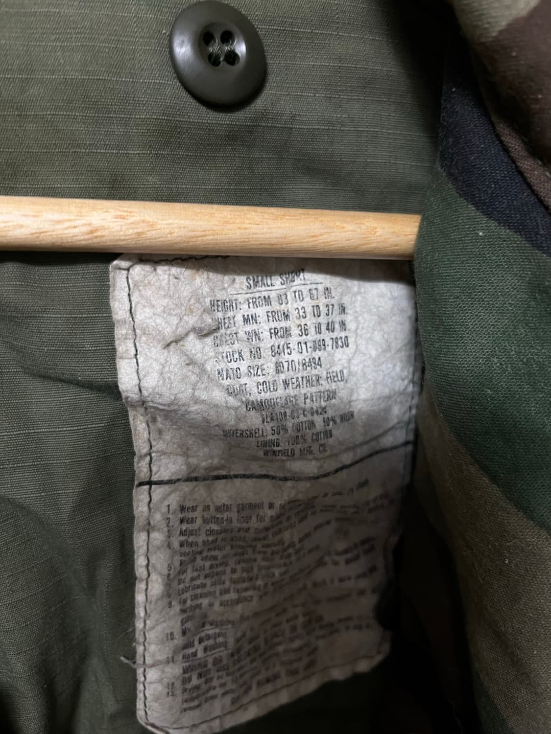 95-100 US ARMY M65 미군 야상 자켓 상품이미지4