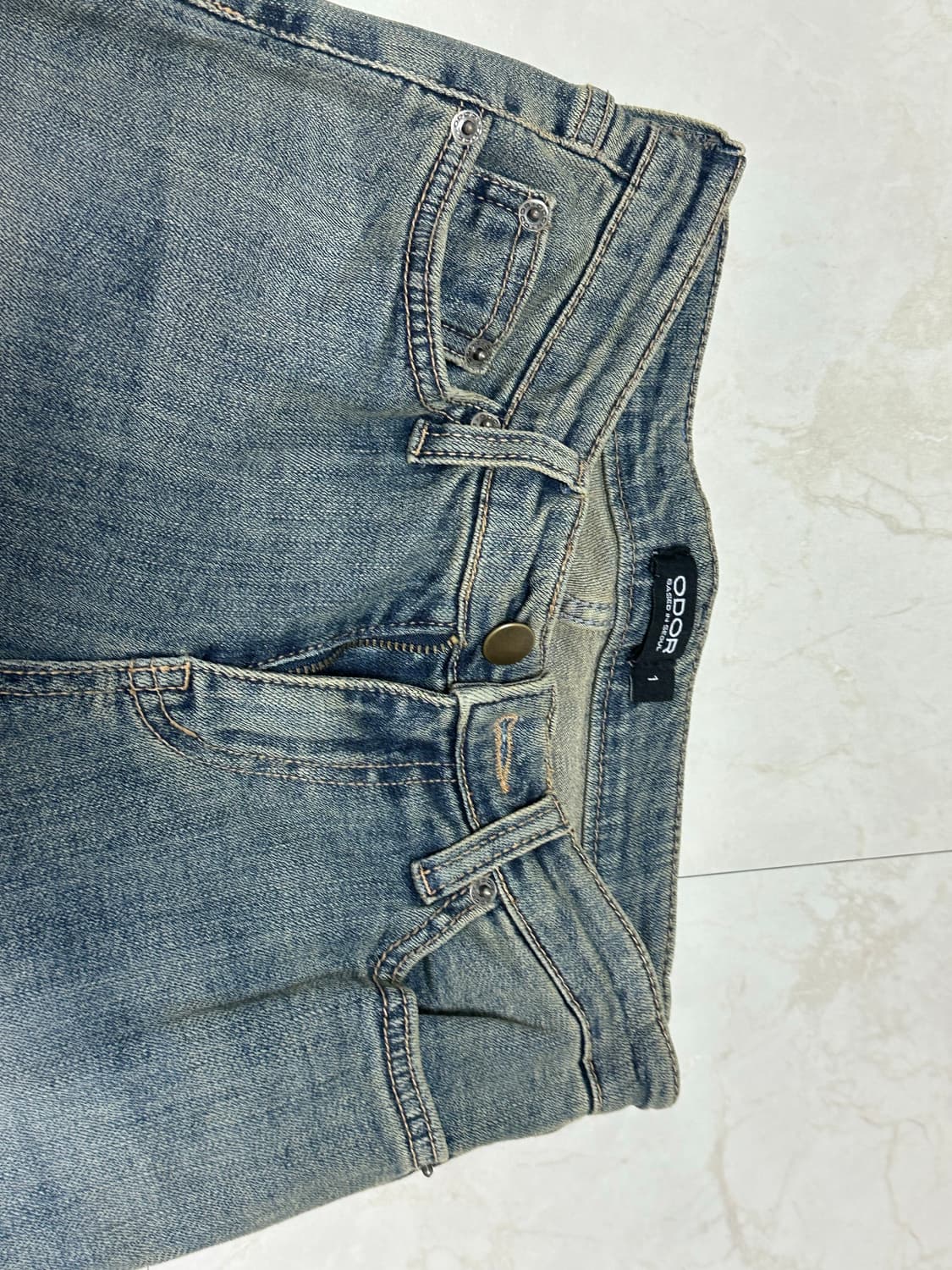 오도어 빈티지 데님 진 1 상품이미지7