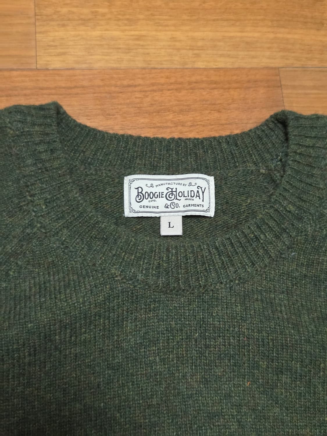 부기홀리데이 래글런 크루넥 니트 상품이미지3