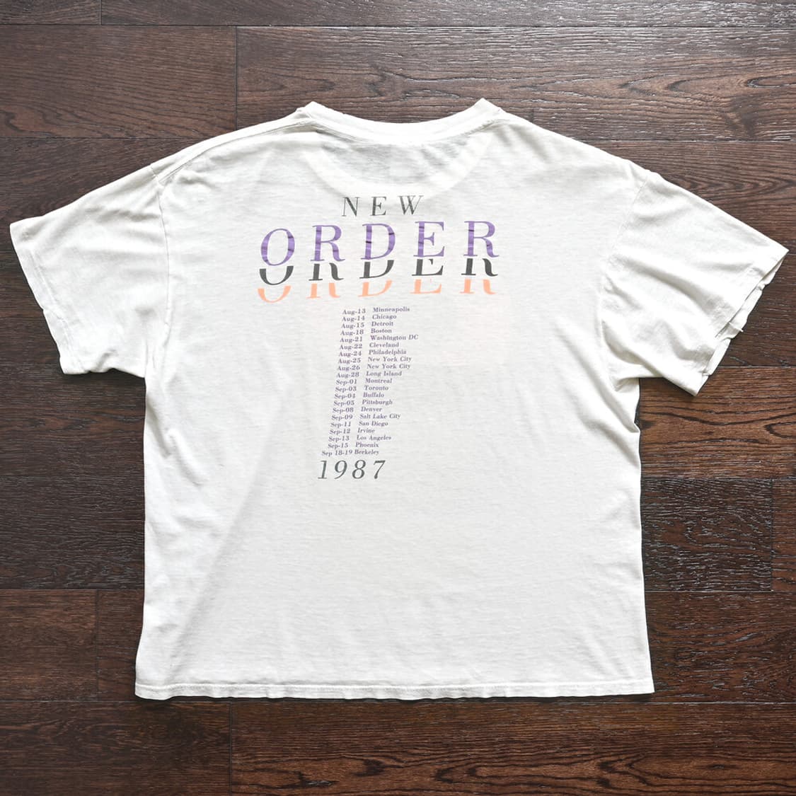 80s New Order 뉴오더 빈티지 티셔츠 상품이미지2