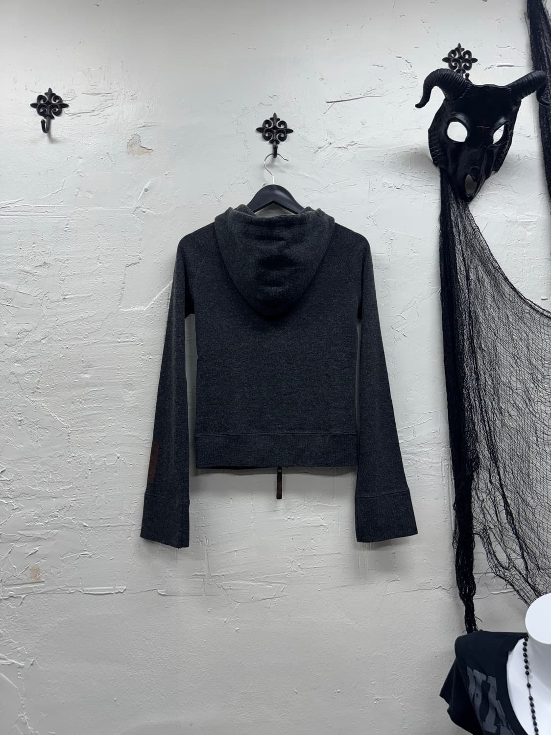 Goa 00s y2k angora wool hood set up 상품이미지6
