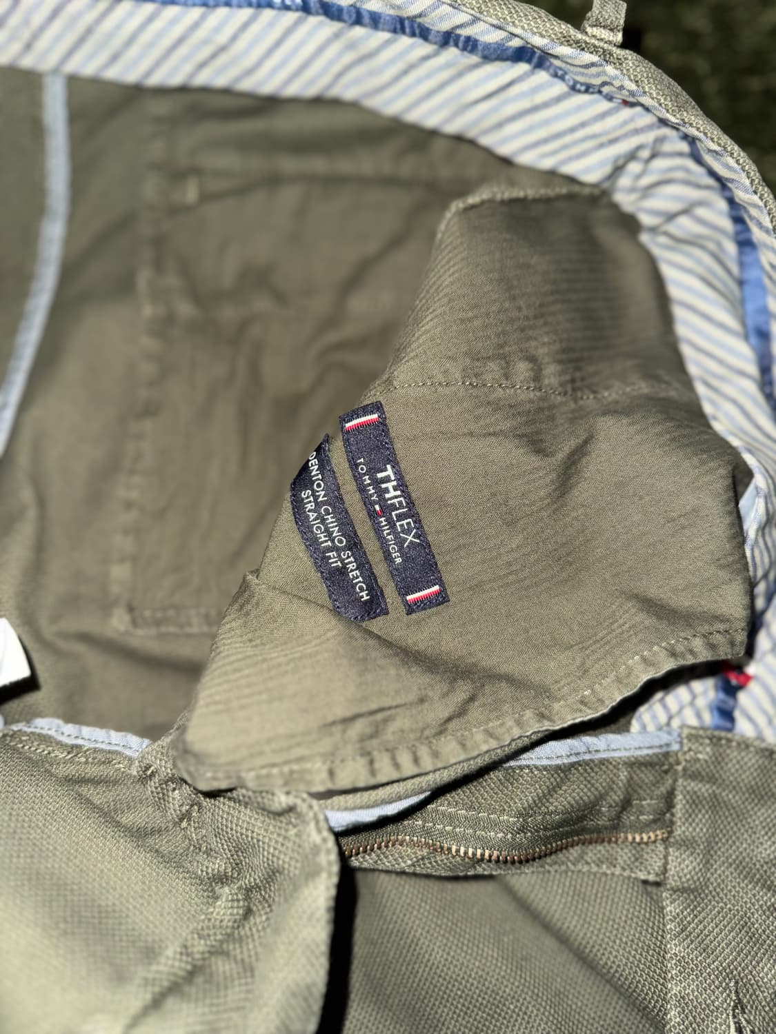 [36X32] 타미힐피거 DENTON 텍스쳐드 코튼 트라우저 올리브 상품이미지5