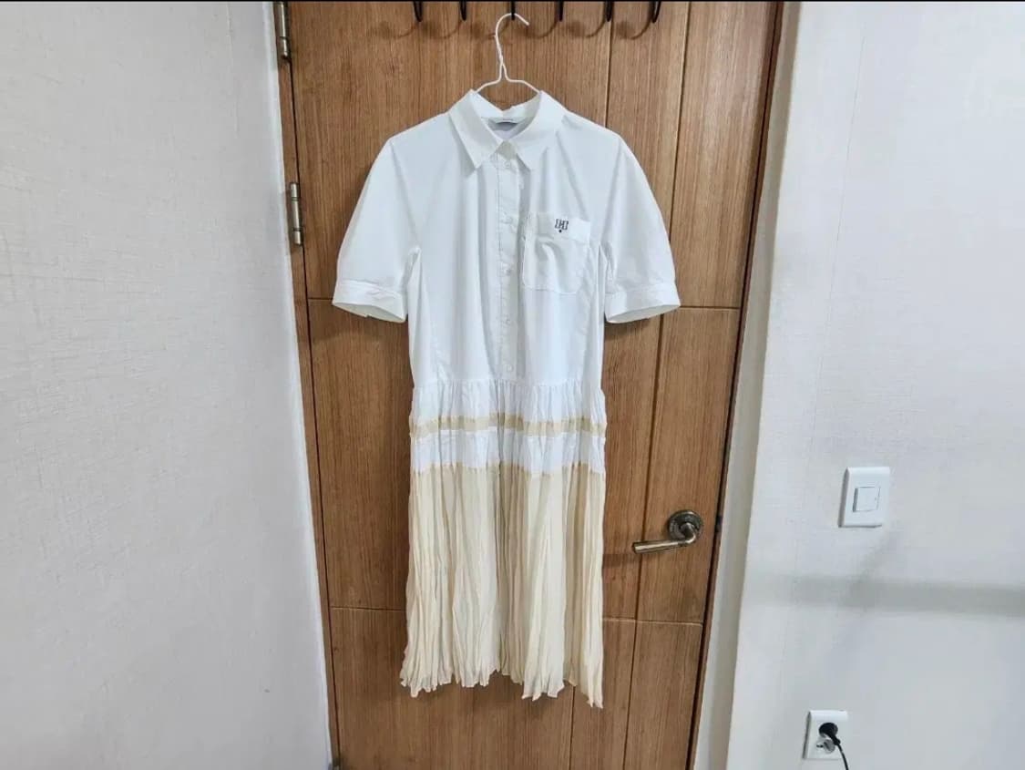 (55)여성 헤지스 반팔 셔츠형 원피스 여름 상품이미지1