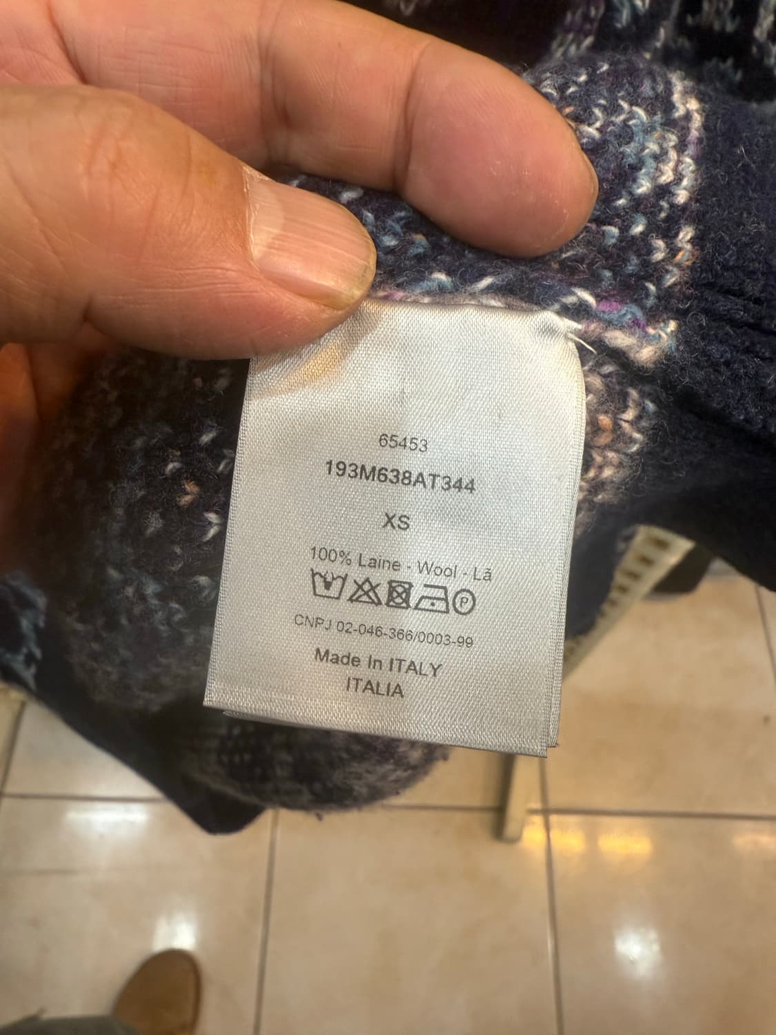 100 정품 디올 오빌리크 재가드 니트 팝니다 상품이미지3