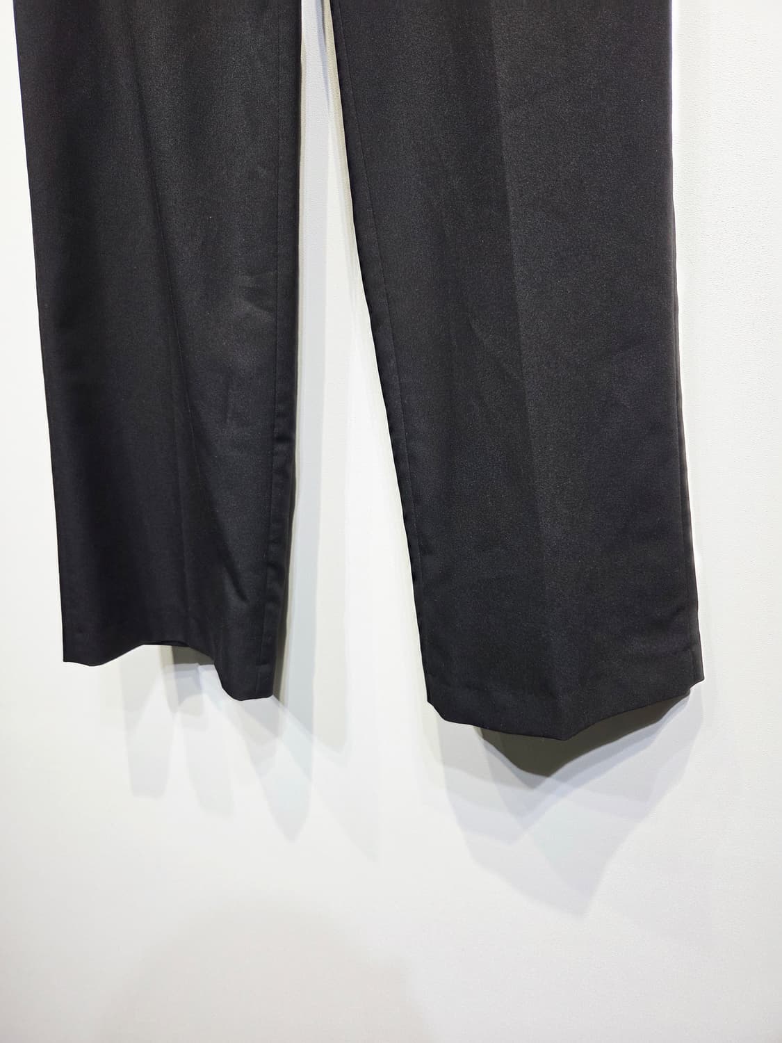 몽돌 MONGDOL 와이드 슬랙스 검정_S 상품이미지5