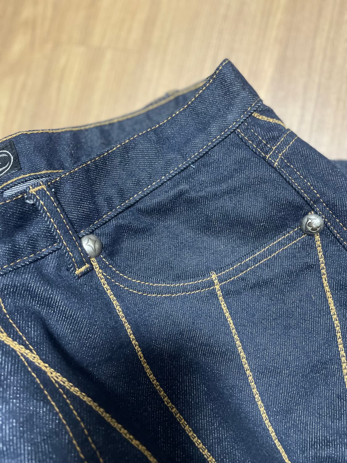 떠그클럽 체인 스티치 데님 인디고 / 3사이즈 상품이미지8