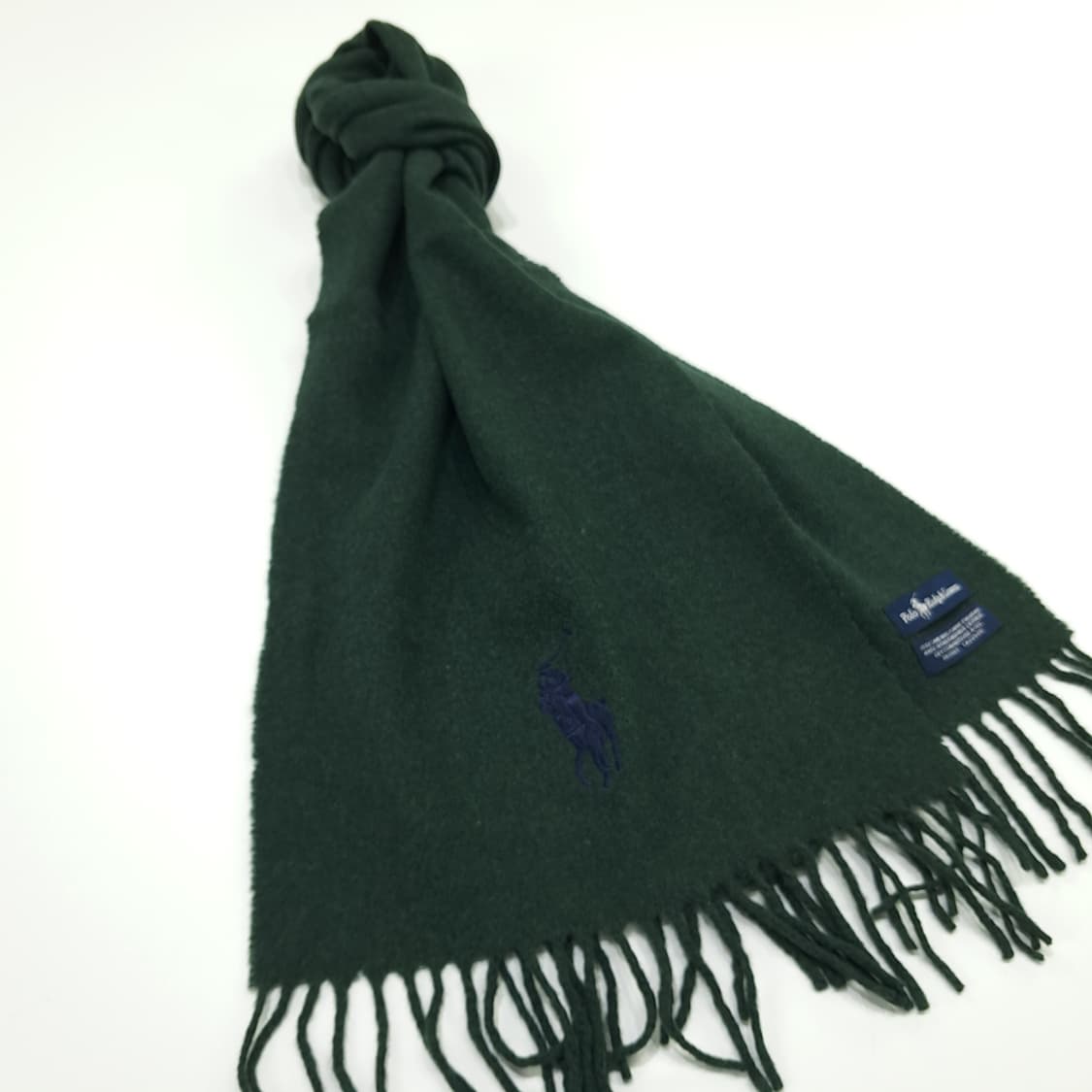 MX188 폴로 랄프로렌 포레스트그린 램스울 목도리 머플러 상품이미지3