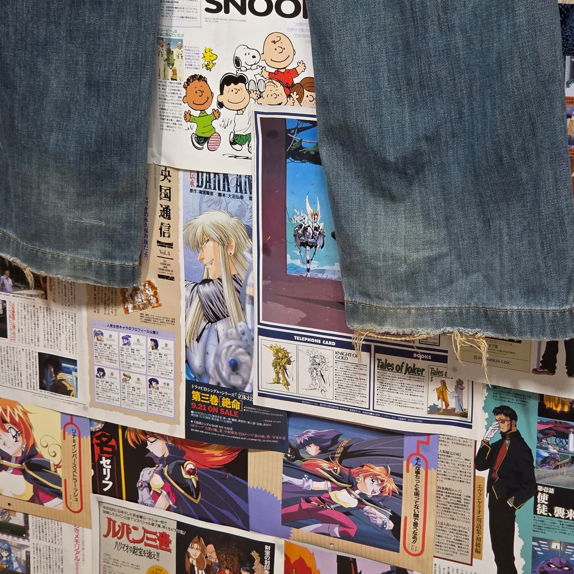 후부 패치 리벳 디테일 워싱 데님 팬츠 상품이미지9