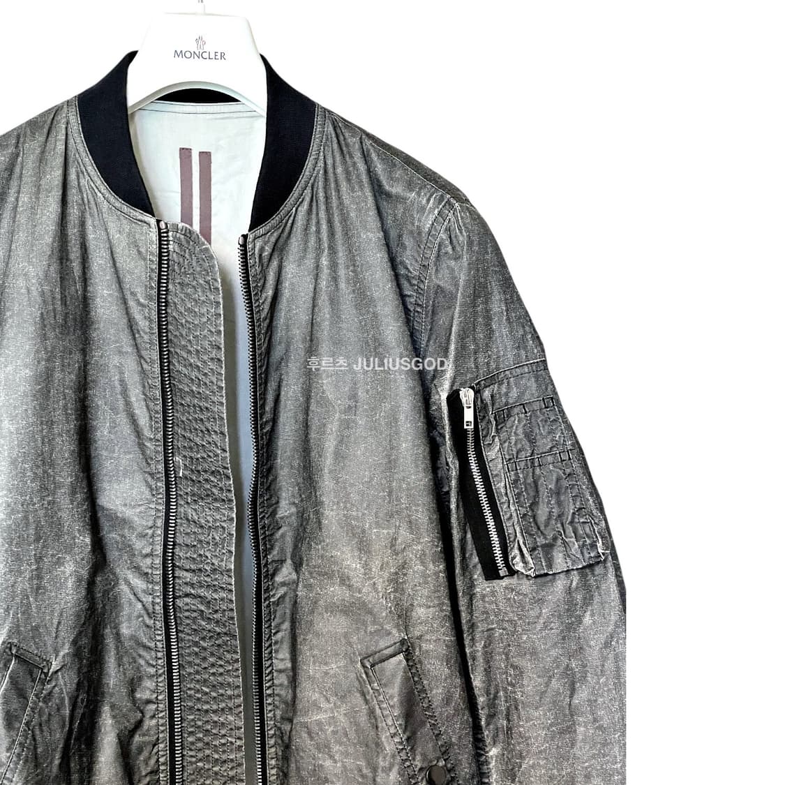 [정품, M] 릭오웬스 RICK OWENS 다크쉐도우 코팅 워싱 자켓 상품이미지3