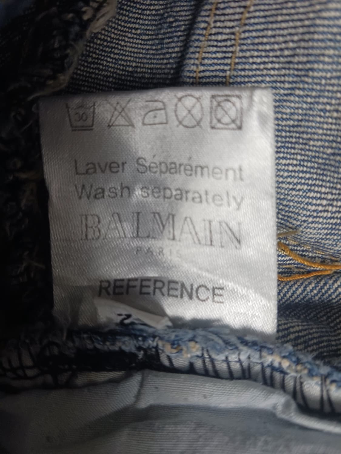 [35] 발망 더티 오일 워싱 바이커진 청바지 상품이미지10