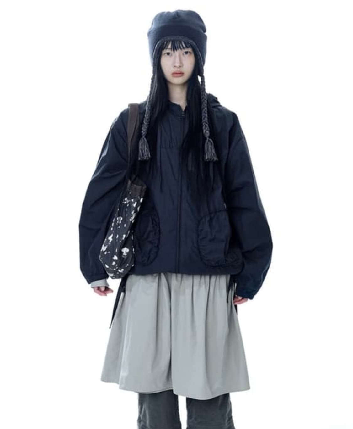 코이세이오 체크 링클스 윈드 브레이커 새상품 상품이미지1