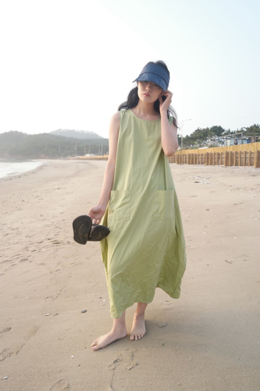투웨이 에이프런 원피스 블랙 상품이미지3