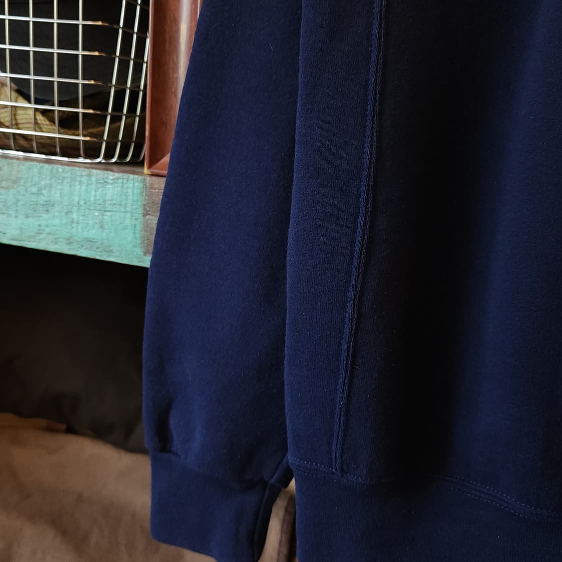 90s 러셀 맨투맨 스웻셔츠 라크로스 빈티지 레터링 스웻셔츠 네이비 S 상품이미지7