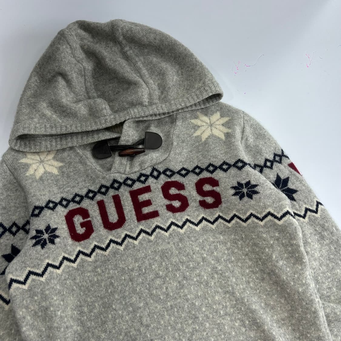 Guess 게스 노르딕 토글 니트 후드티 상품이미지4