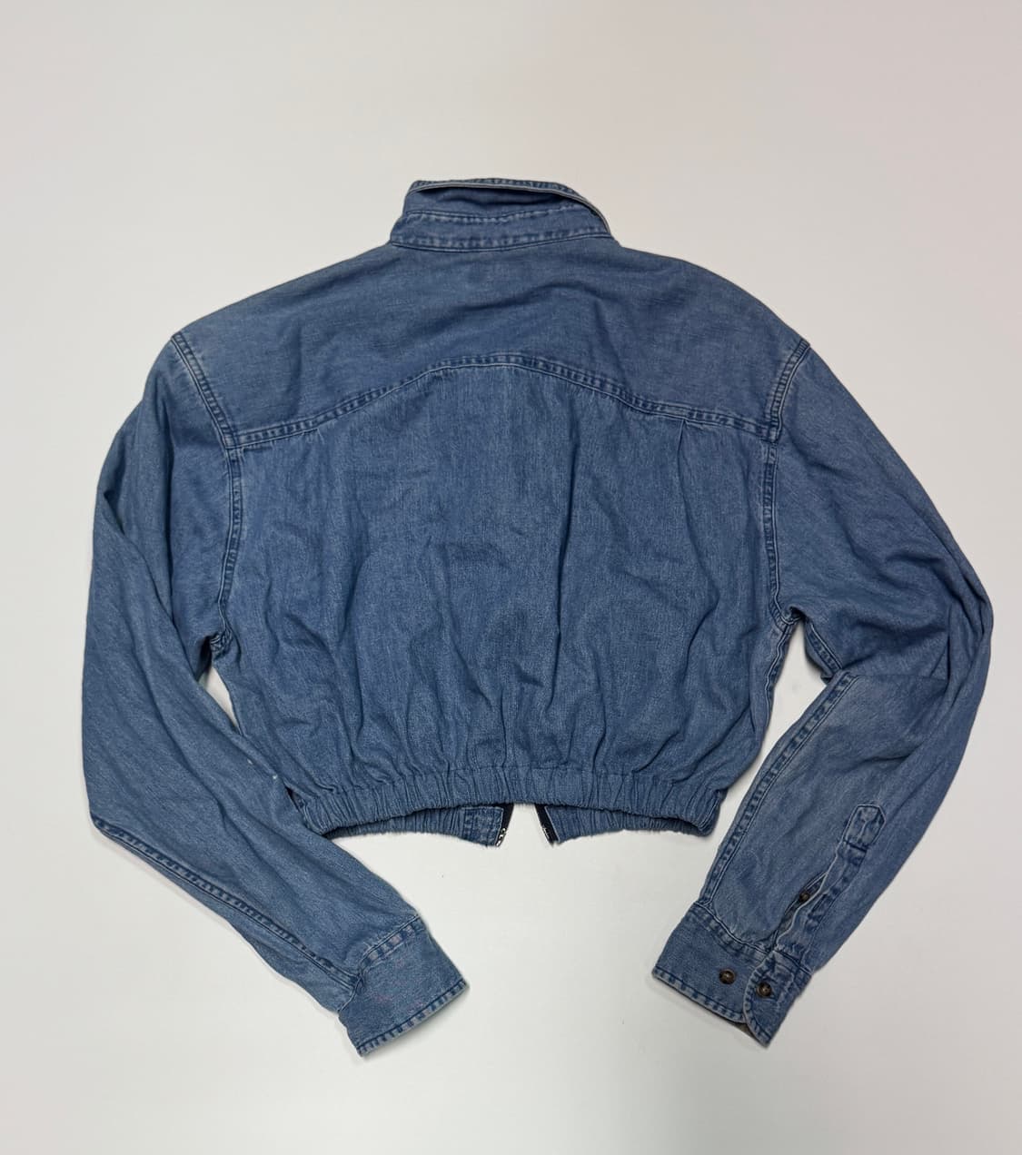 여성 칼하트 리메이크 커스텀 투 웨이 크롭 데님자켓 상품이미지2