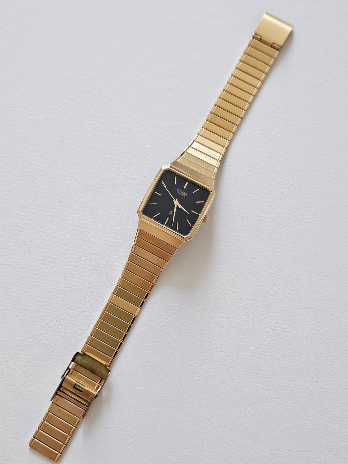 빈티지 시티즌 쿼츠 금장 사각 시계 상품이미지5