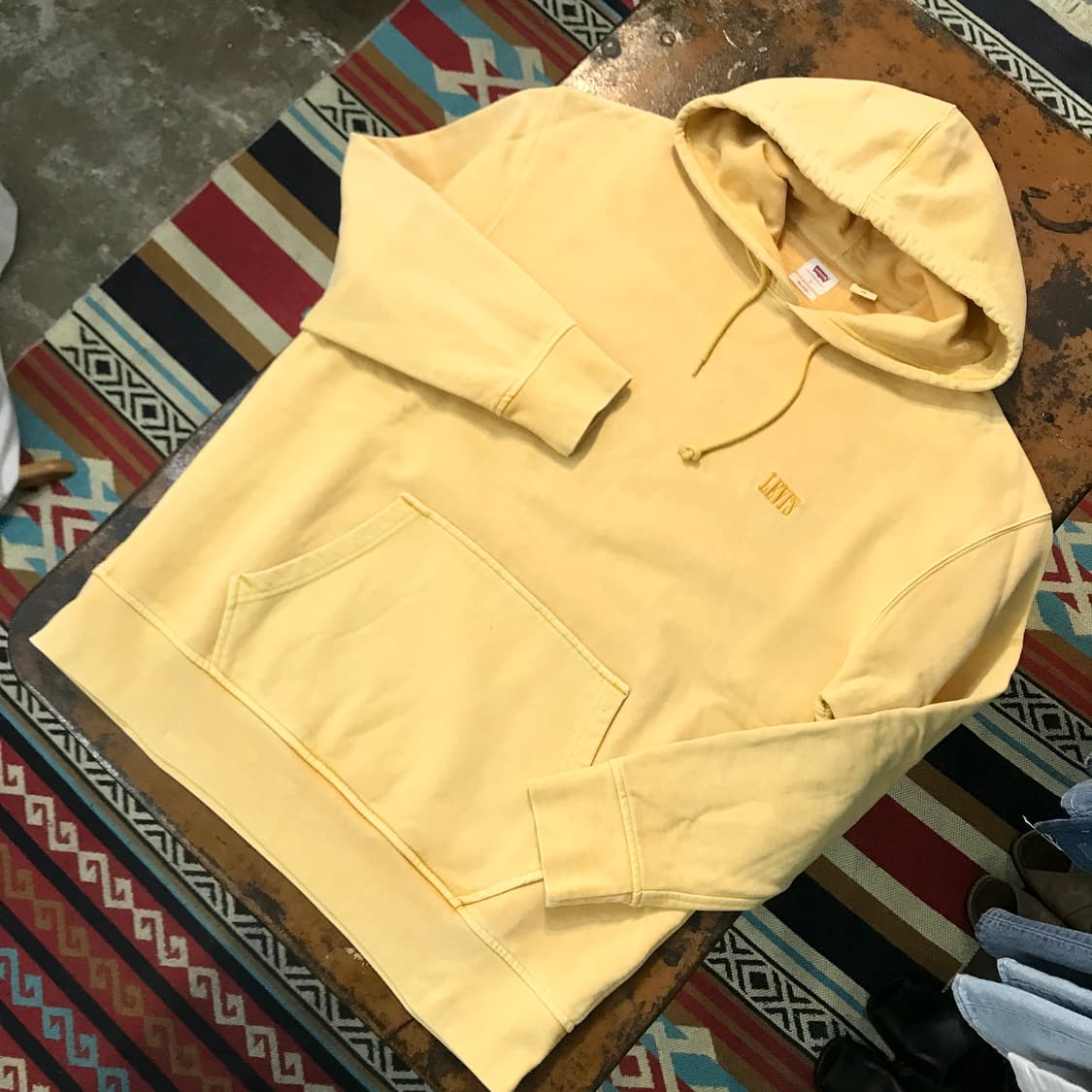 리바이스 인디 옐로 쭈리 후디 남성 110 사이즈 상품이미지2