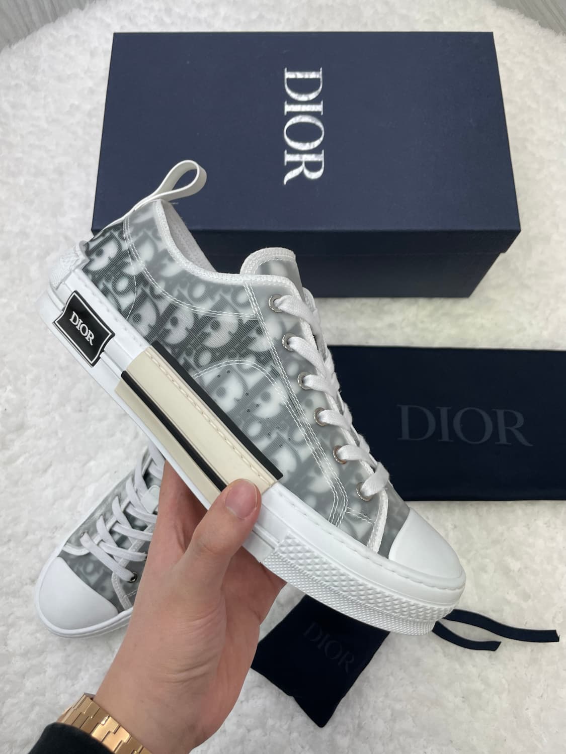 새상품) 디올 오블리크 B23 로우 스니커즈 42 사이즈🤍 상품이미지4
