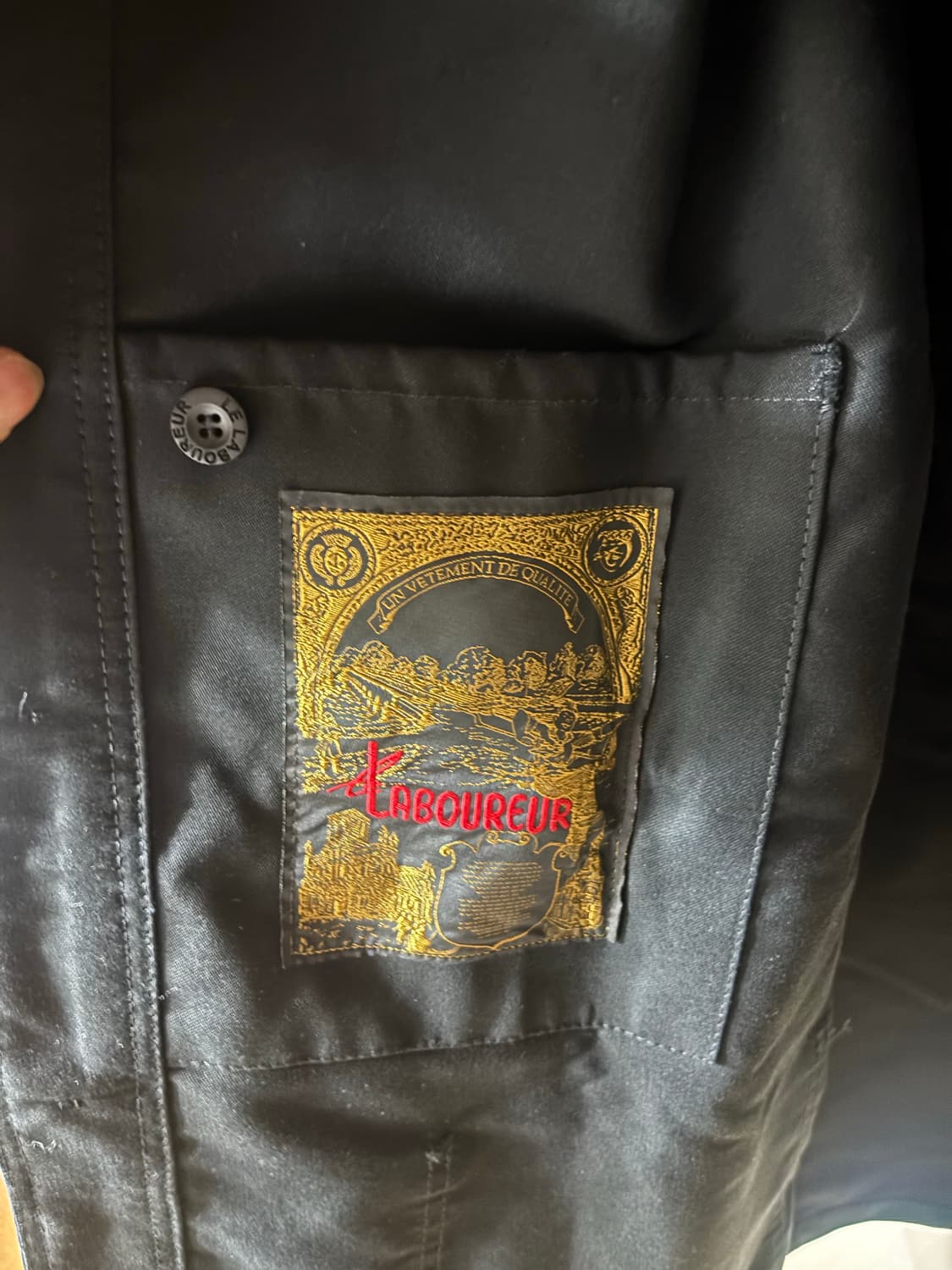 르라부어 / 몰스킨 프렌치 워크 자켓 블랙 / 4 상품이미지5