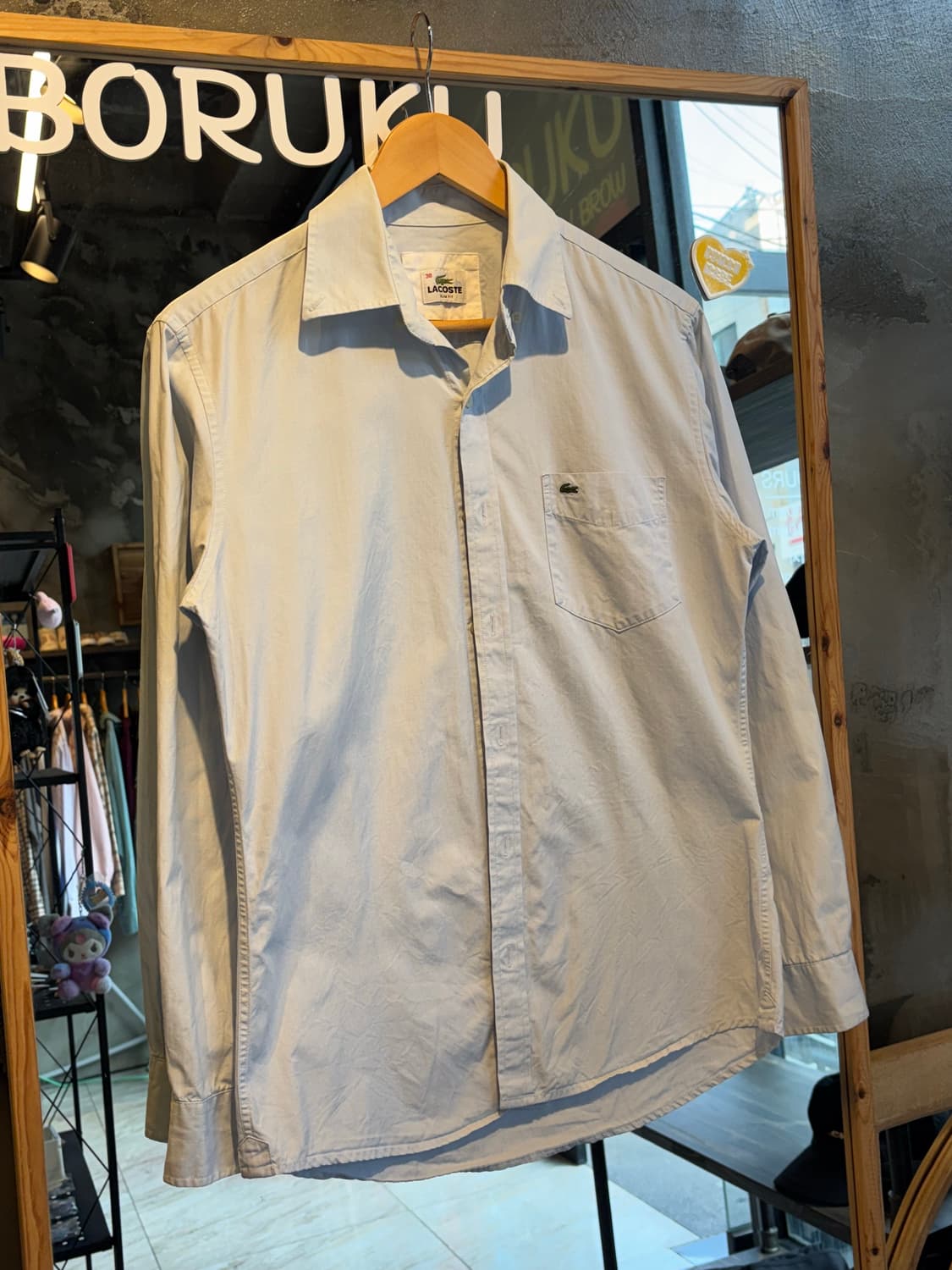 라코스테 슬림핏 셔츠 38 상품이미지1