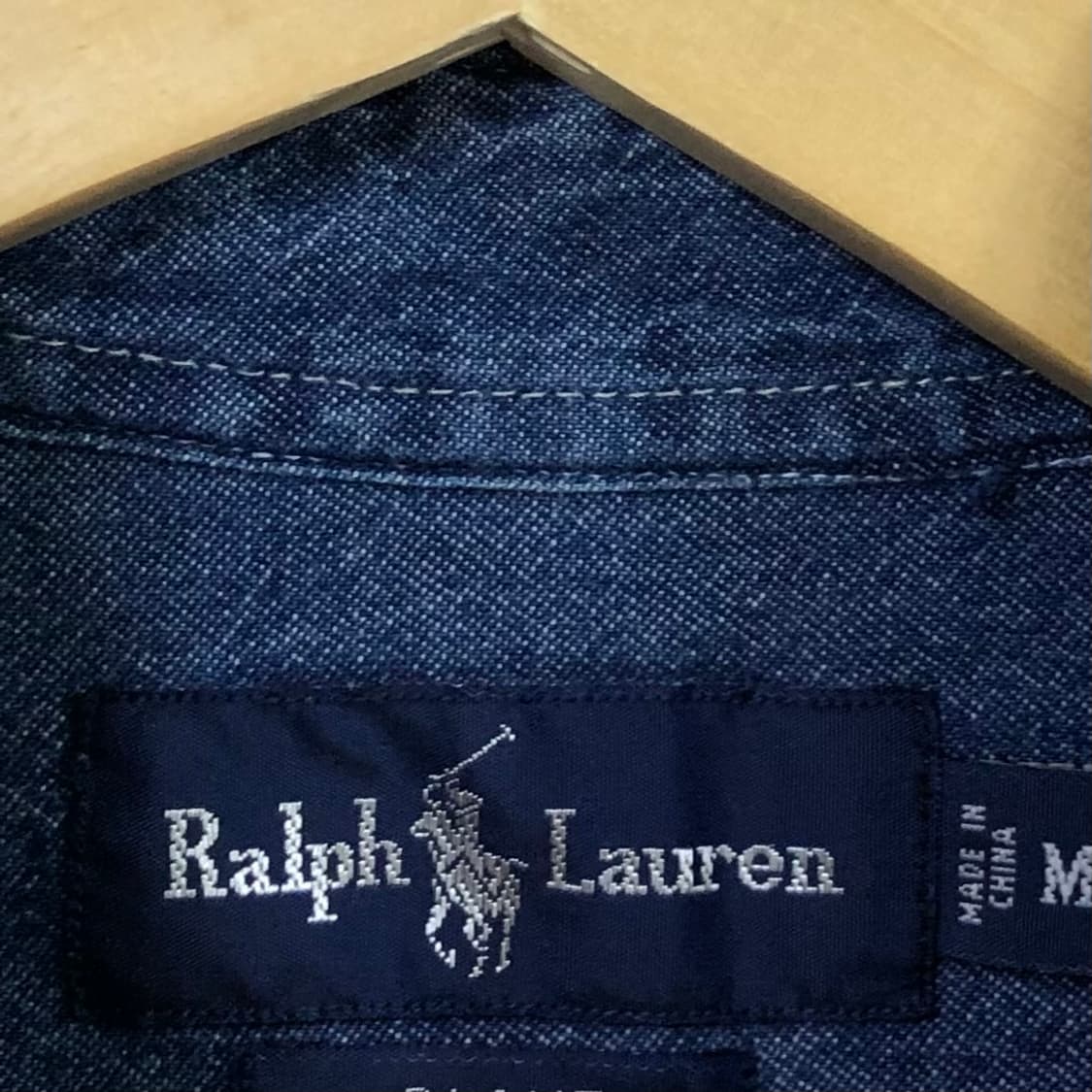 L 폴로 데님 셔츠 상품이미지3