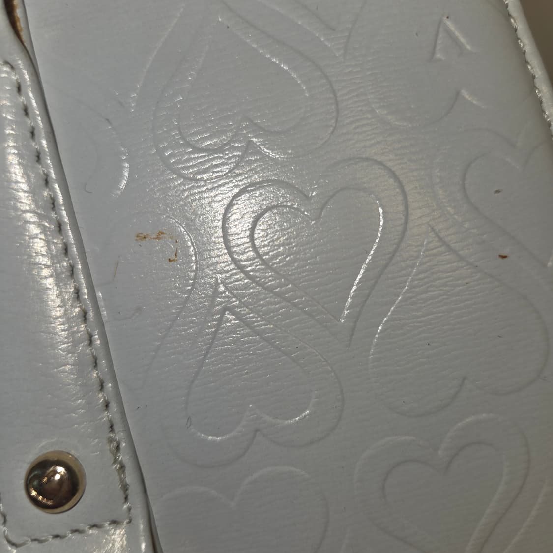 오네갸루 히메 러브캣 화이트 아이보리 하트 백 가방 상품이미지5