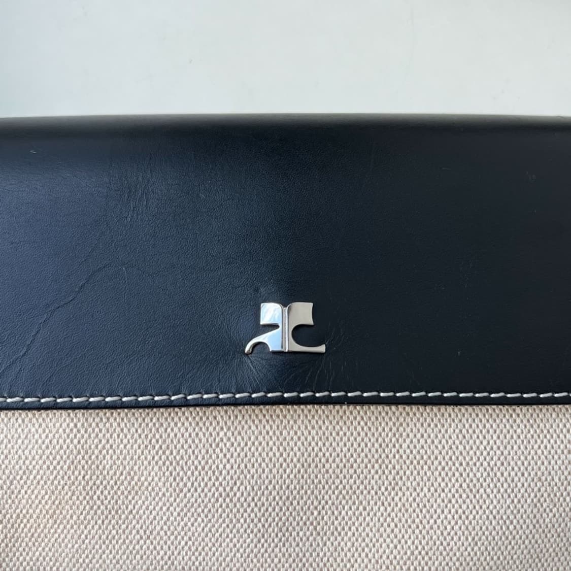 courreges / 쿠레쥬 블랙 레더 크로스백   상품이미지5