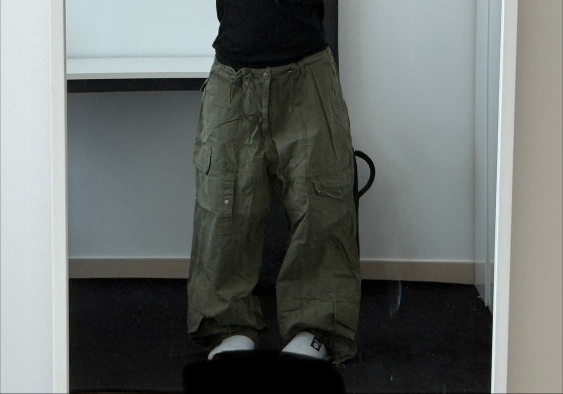 빈티지 와투케 와이드 카고팬츠 와걸 큐빈 오공이 파우닝 상품이미지2