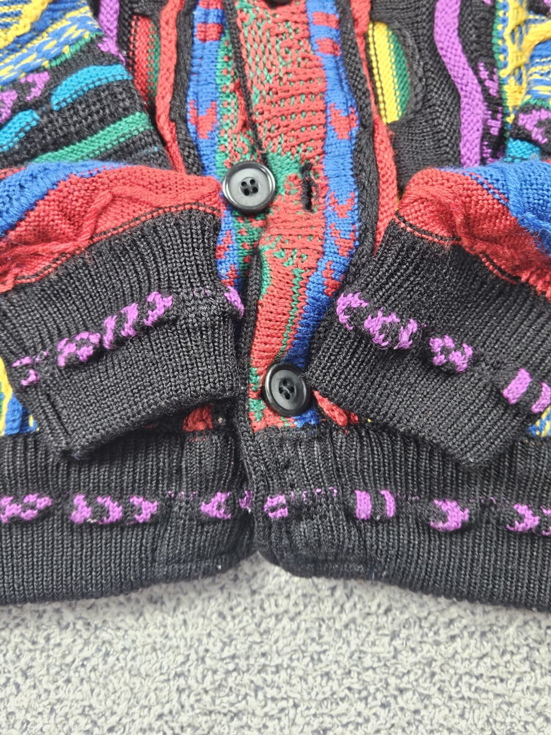 빈티지 쿠지 ST 입체 텍스처 케이블 니트 가디건 (본문참조)/10497 상품이미지8