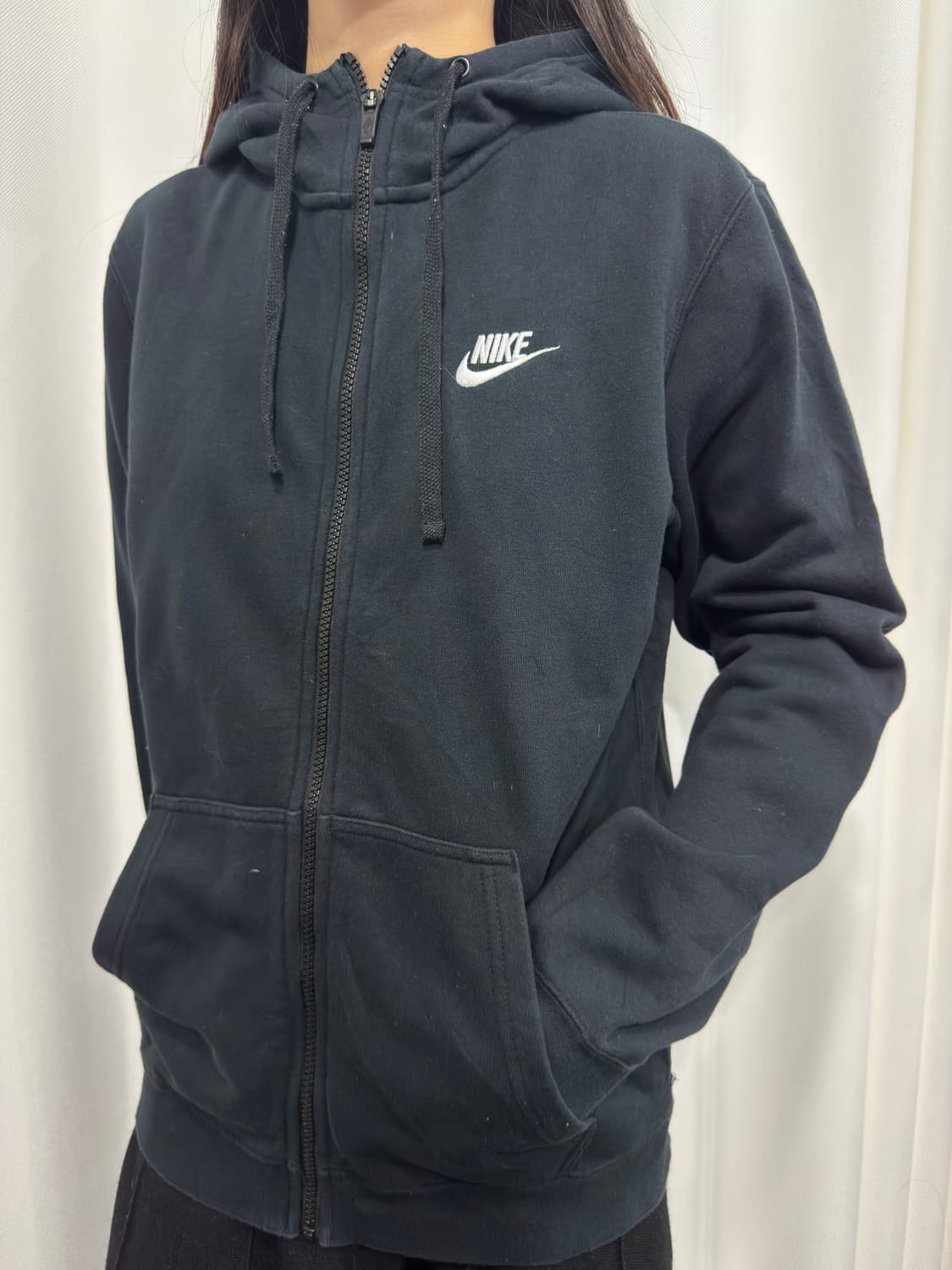 nike logo hood zipup 상품이미지3