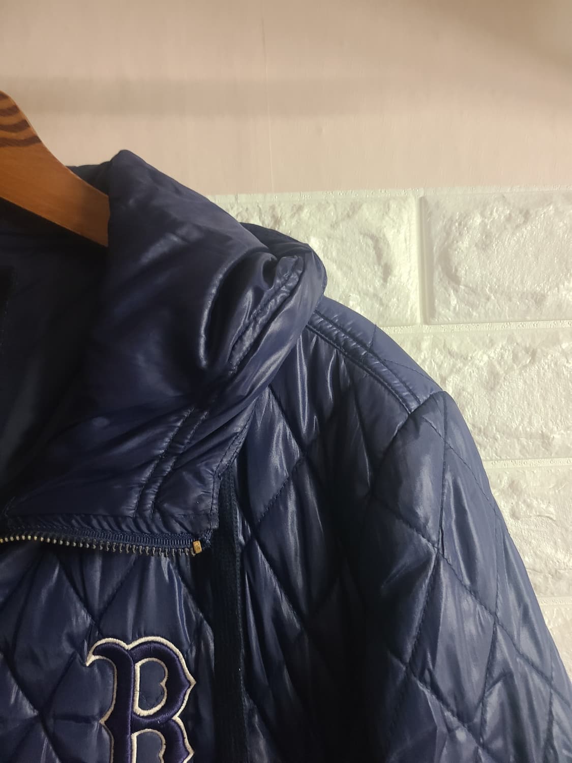 MLB 보스턴 퀼팅 후드 패딩 점퍼(100) 상품이미지3