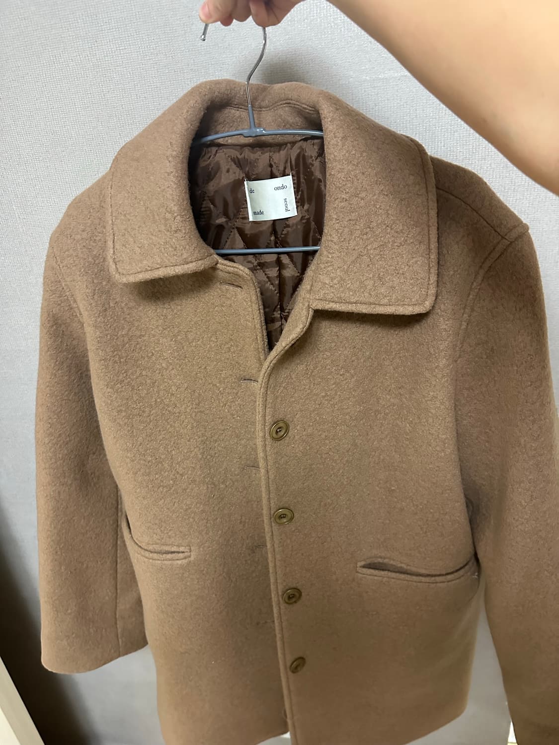 카멜 하프코트 상품이미지2