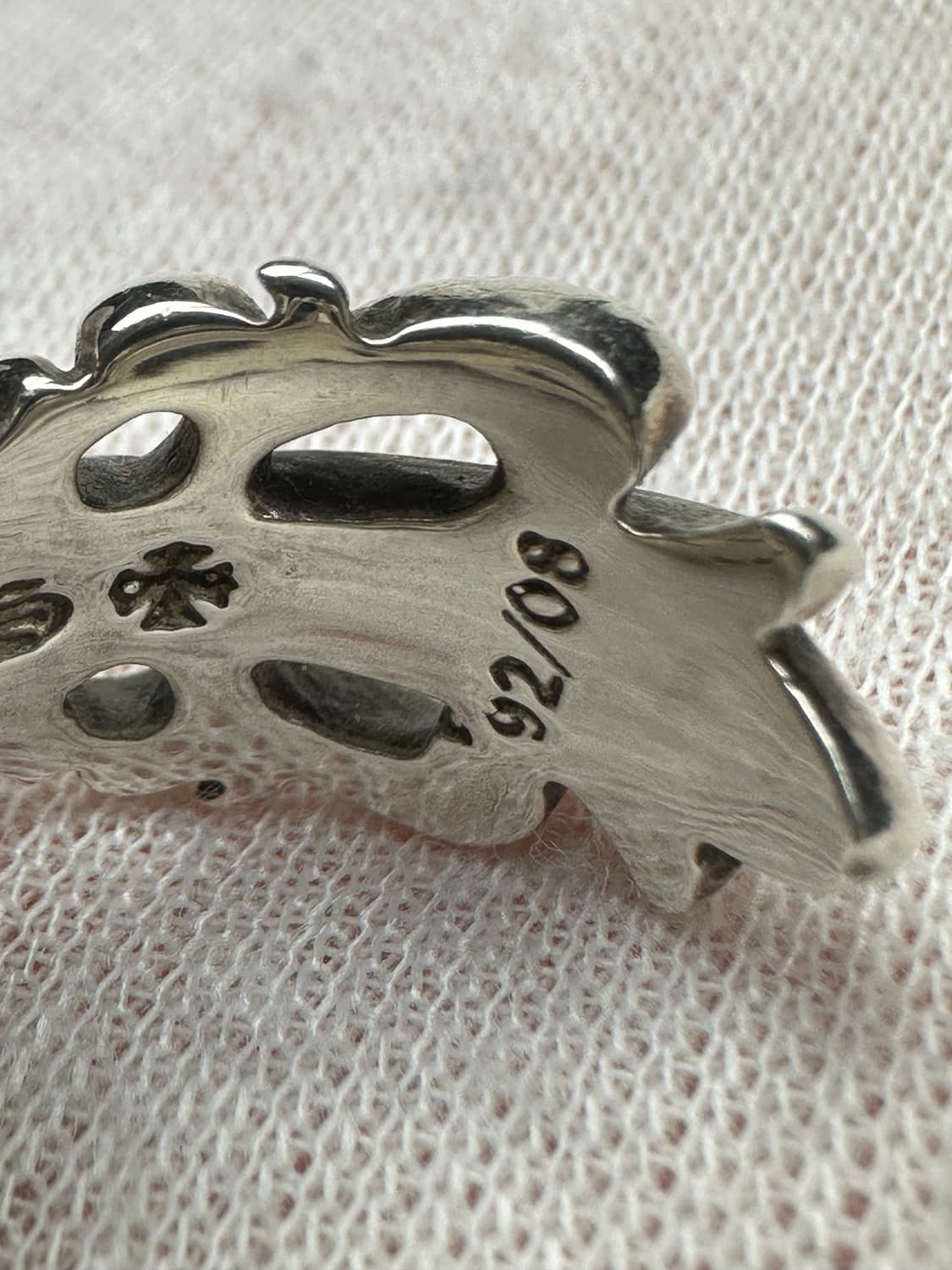 [US 6.5] 정품 크롬하츠 더블플로랄링 상품이미지10