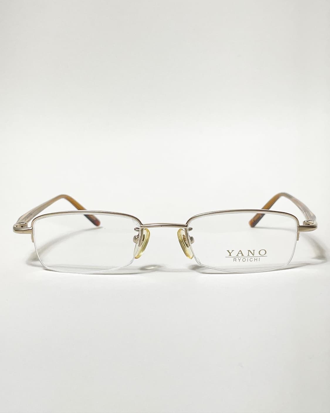 90s 일본제 Yano Ryoich 반무테 티타늄 안경 상품이미지2