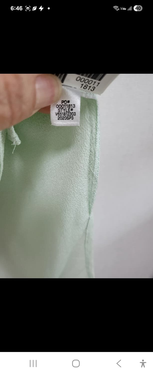 Vince 민트 블라우스 실크100%free 상품이미지7